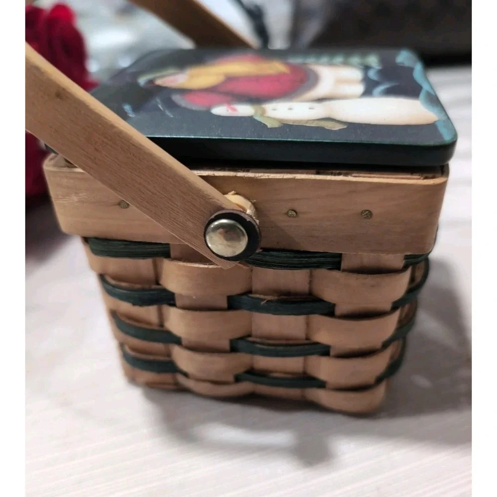 CHRISTMAS Basket Winter Magic Snowman Country  4